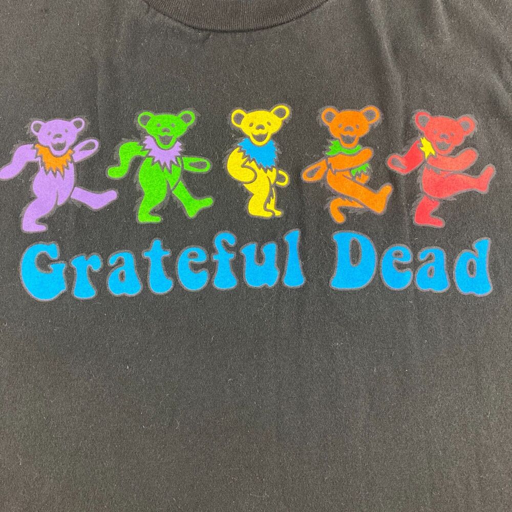 Grateful Dead Dancing Bears T Shirt Mens Large Black Band Tee 2022